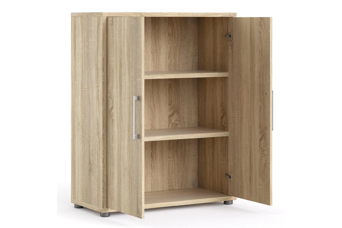 Prima Bookcase 2 Shelves With 2 Doors In Oak
