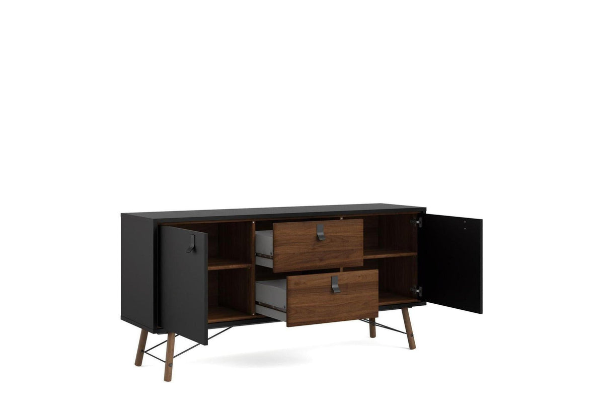Ry Sideboard 2 Doors 2 Drawers in Black Walnut