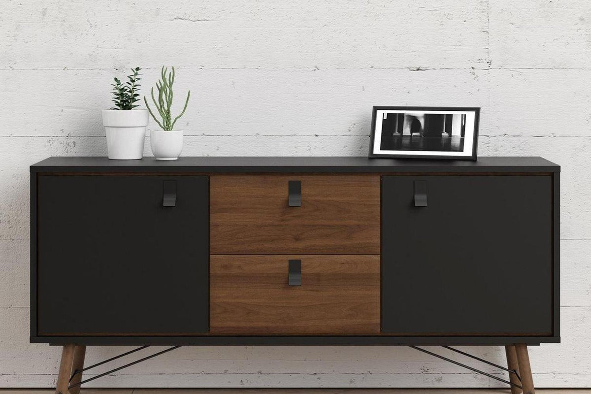 Ry Sideboard 2 Doors 2 Drawers in Black Walnut