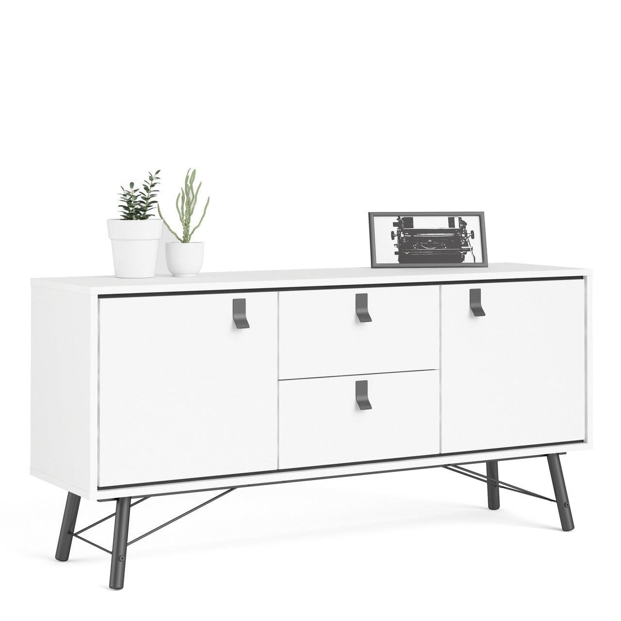 Ry Sideboard 2 Doors + 2 Drawers in Matt White