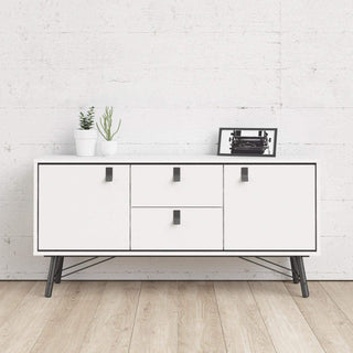 Ry Sideboard 2 Doors + 2 Drawers in Matt White - Msofas LTD