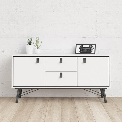 Ry Sideboard 2 Doors + 2 Drawers in Matt White