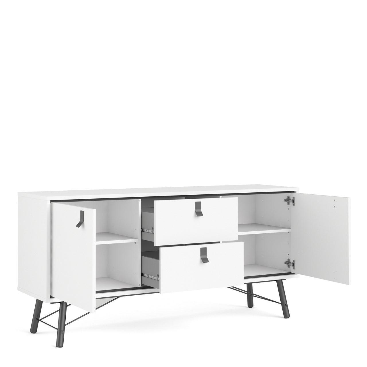 Ry Sideboard 2 Doors + 2 Drawers in Matt White