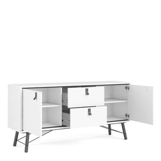 Ry Sideboard 2 Doors + 2 Drawers in Matt White - Msofas LTD