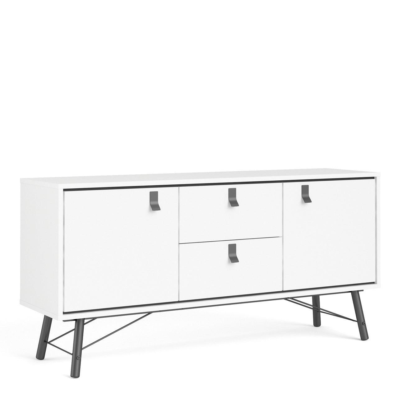 Ry Sideboard 2 Doors + 2 Drawers in Matt White