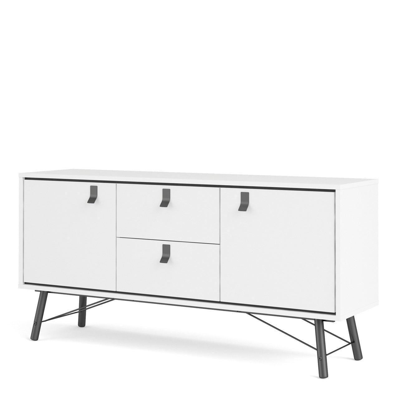 Ry Sideboard 2 Doors + 2 Drawers in Matt White