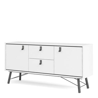 Ry Sideboard 2 Doors + 2 Drawers in Matt White - Msofas LTD