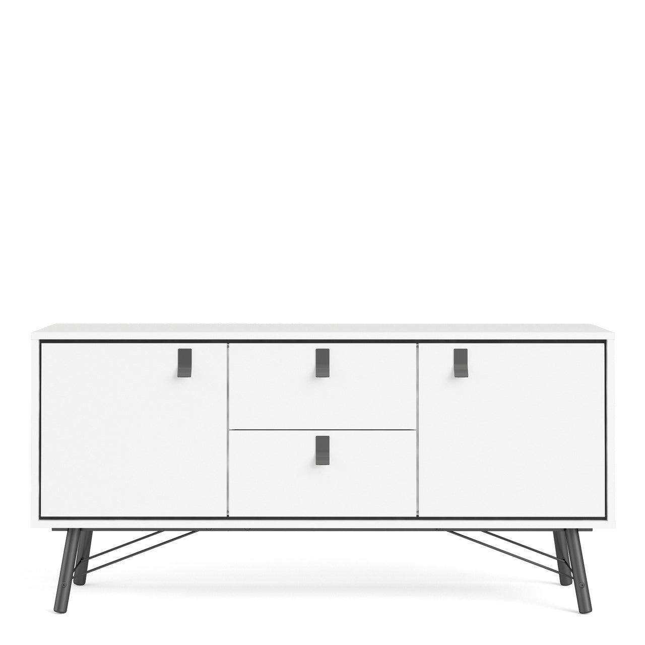 Ry Sideboard 2 Doors + 2 Drawers in Matt White