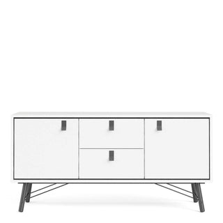 Ry Sideboard 2 Doors + 2 Drawers in Matt White - Msofas LTD