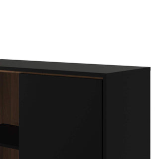 Ry China Cabinet in Matt Black Walnut - Msofas LTD