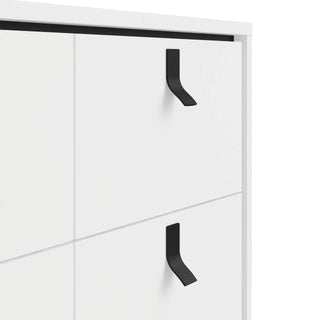 Ry Double Chest of Drawers 6 Drawers in Matt White - Msofas LTD