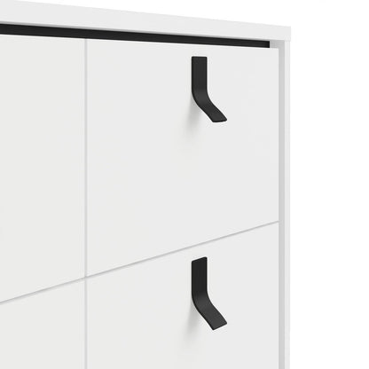 Ry Double Chest of Drawers 6 Drawers in Matt White