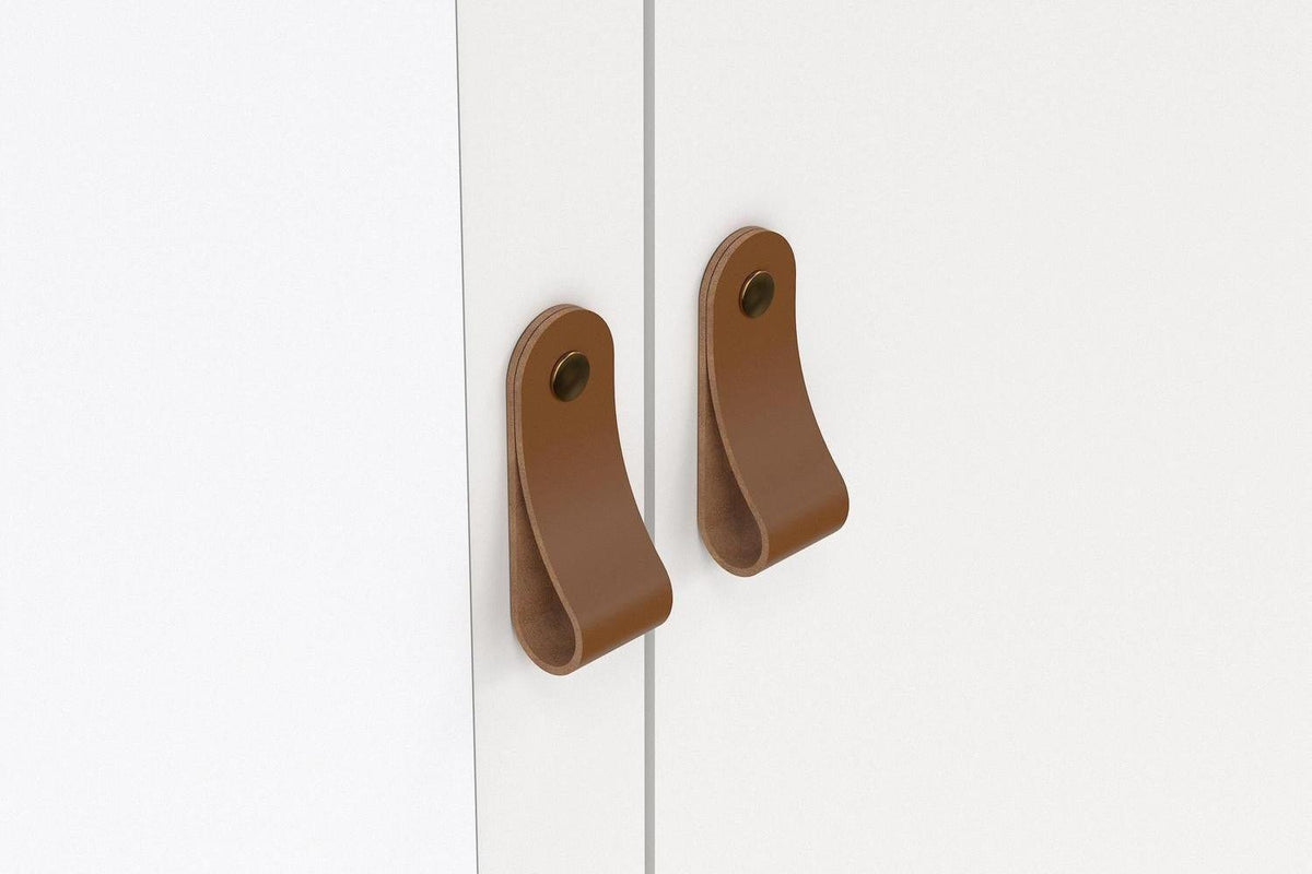 Barcelona Wardrobe With 1 Door 1 Mirror Door 2 Drawers In White