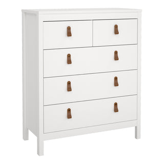 barcelona chest 3+2 drawers in white