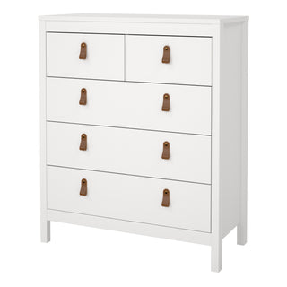 barcelona chest 3+2 drawers in white