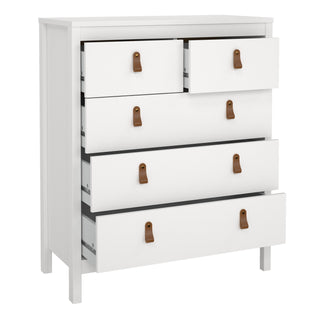barcelona chest 3+2 drawers in white