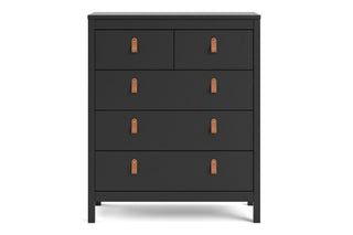 Barcelona Chest 3+2 Drawers In Matt Black