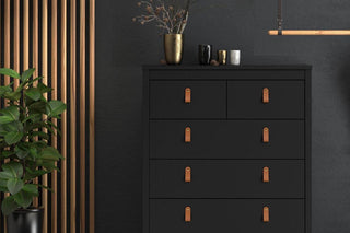 Barcelona Chest 3+2 Drawers In Matt Black