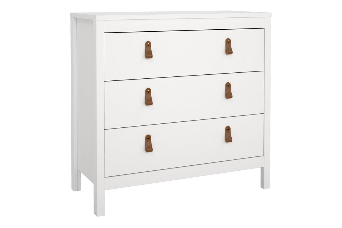 Barcelona Chest 3 Drawers In White