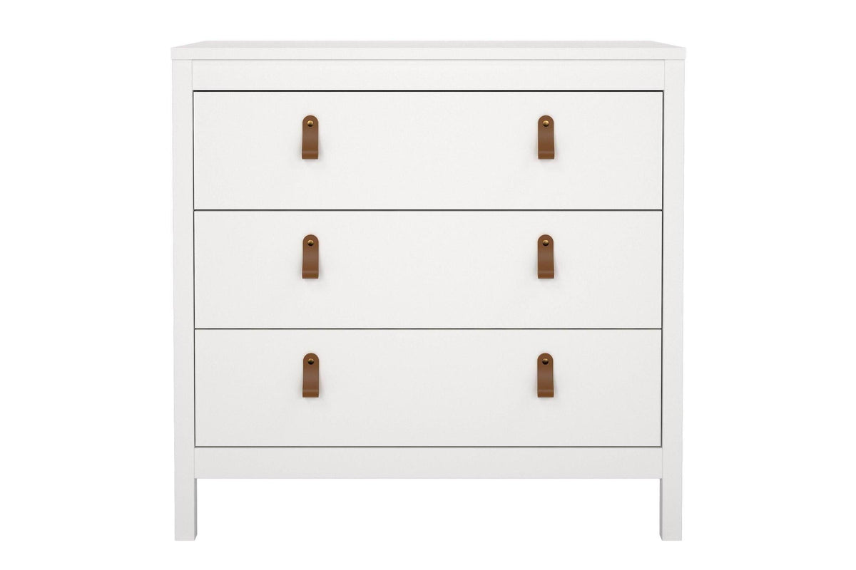 Barcelona Chest 3 Drawers In White