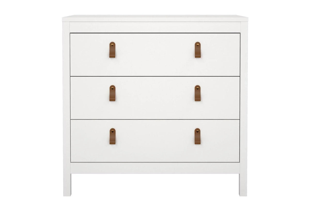 Barcelona Chest 3 Drawers In White