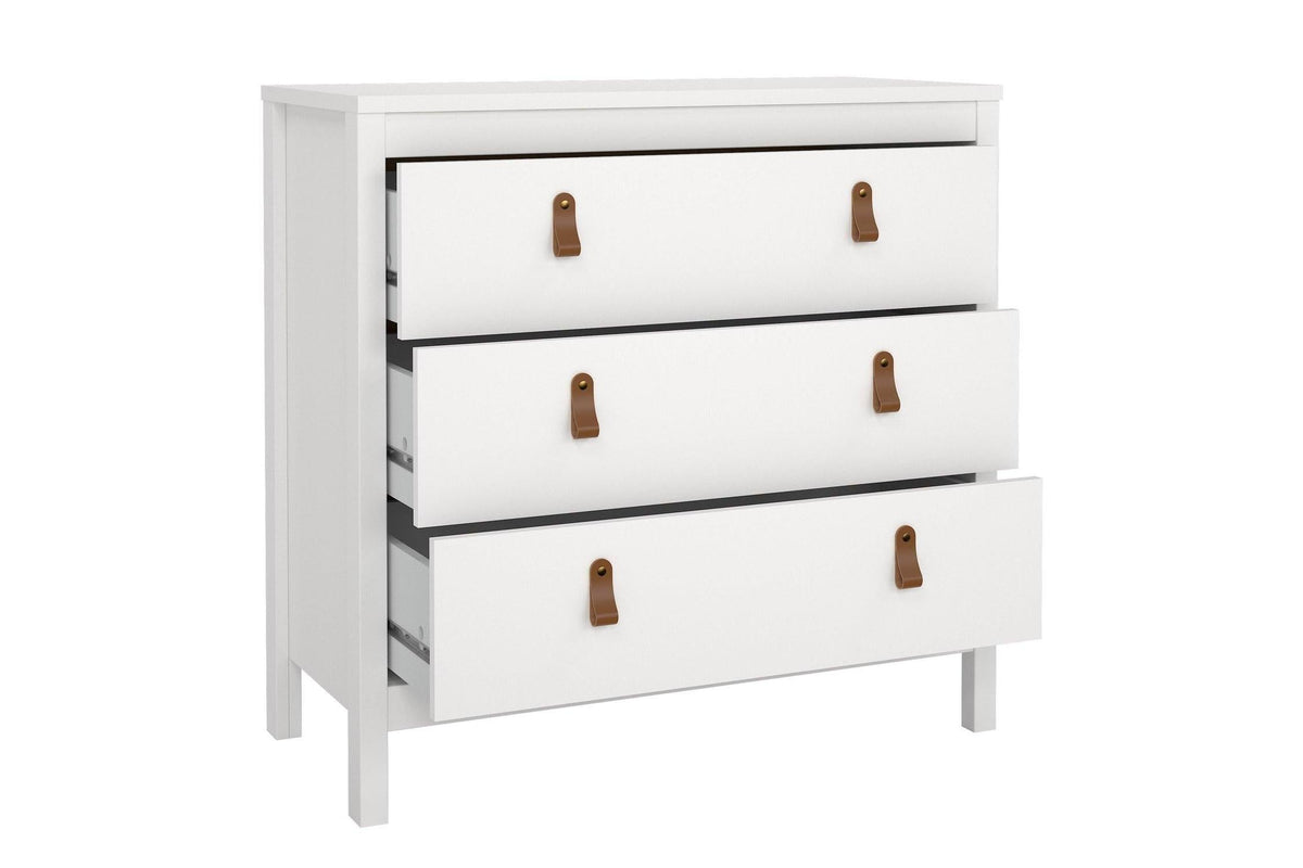 Barcelona Chest 3 Drawers In White