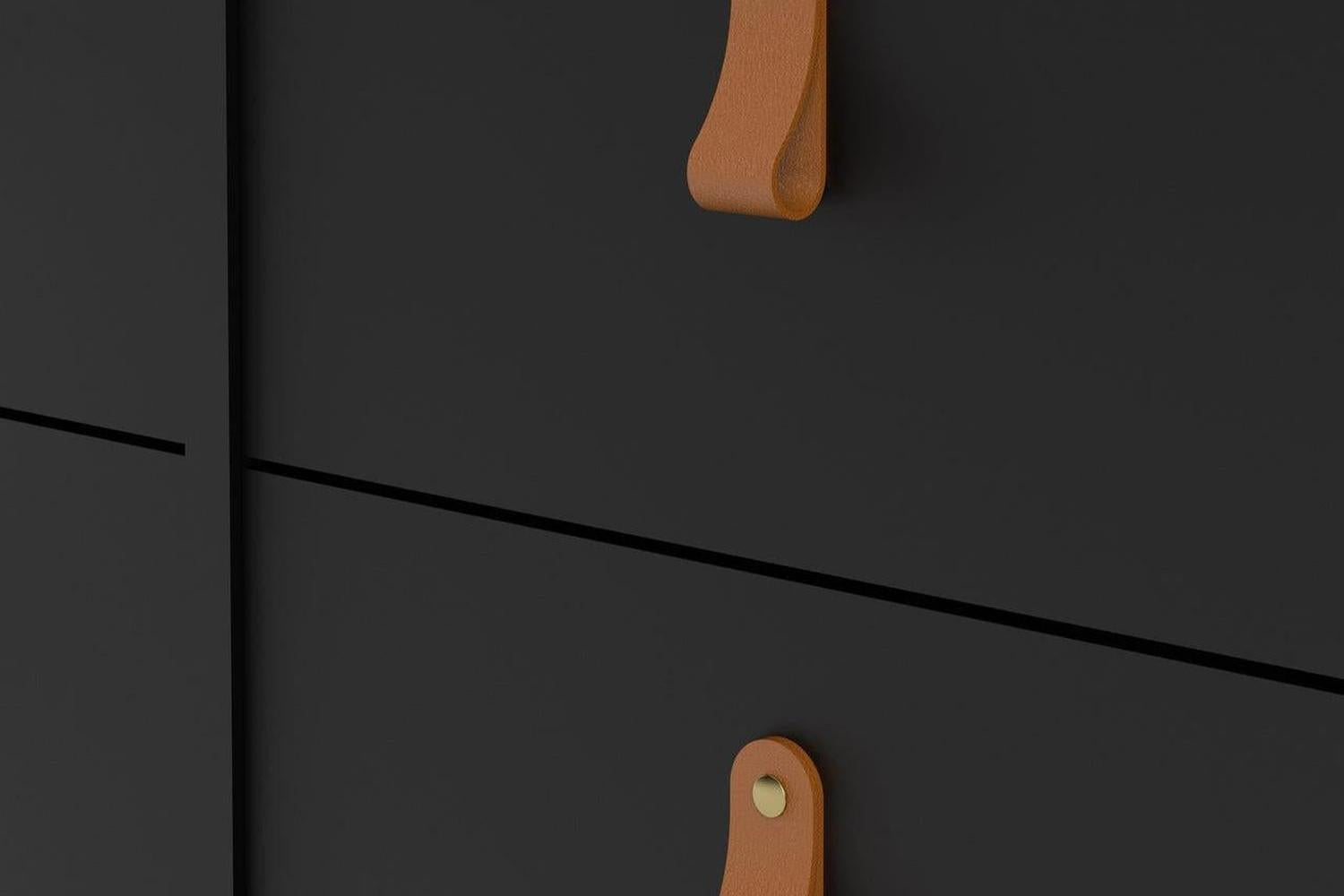 Barcelona 4+4 Chest of Drawers In Matt Black