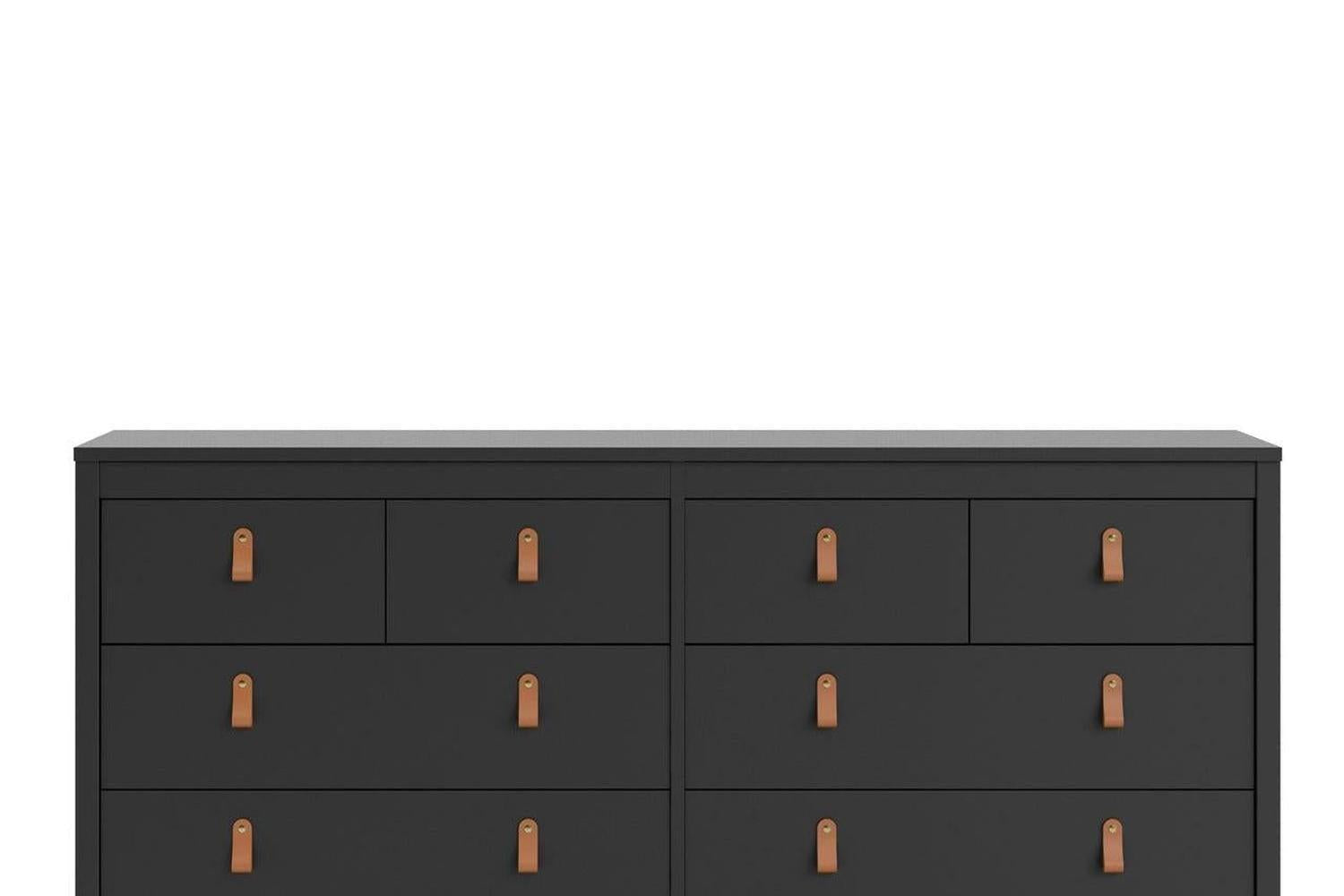 Barcelona 4+4 Chest of Drawers In Matt Black