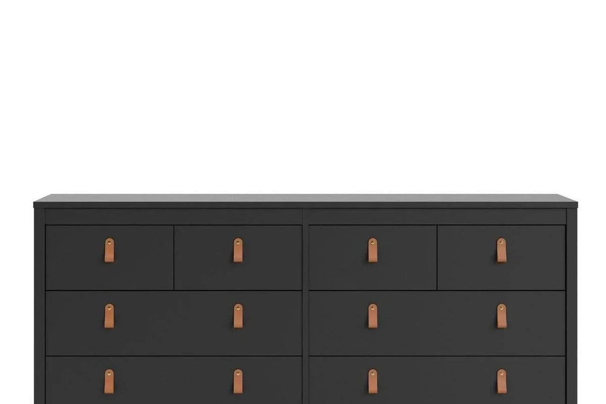 Barcelona 4+4 Chest of Drawers In Matt Black