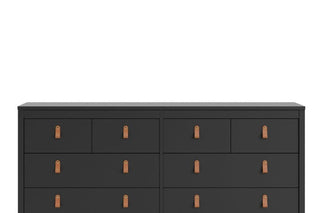 Barcelona 4+4 Chest of Drawers In Matt Black