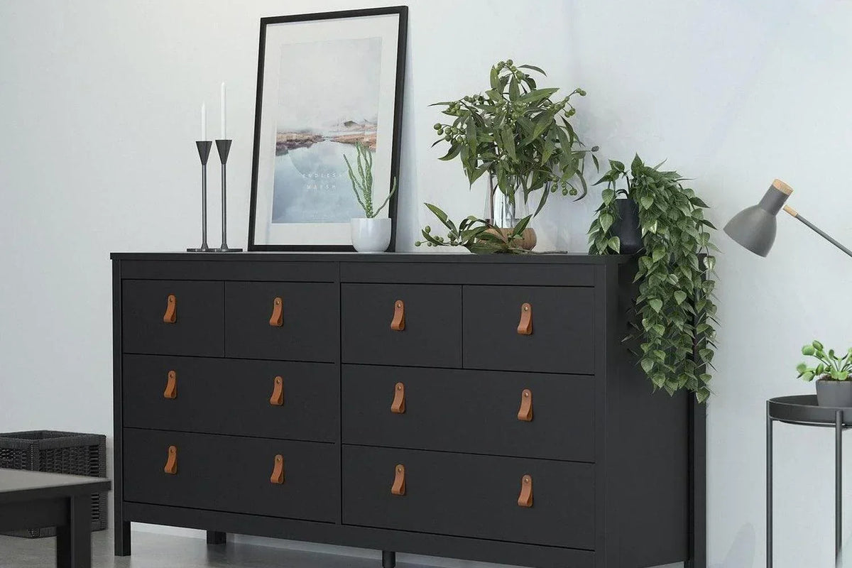 Barcelona 4+4 Chest of Drawers In Matt Black