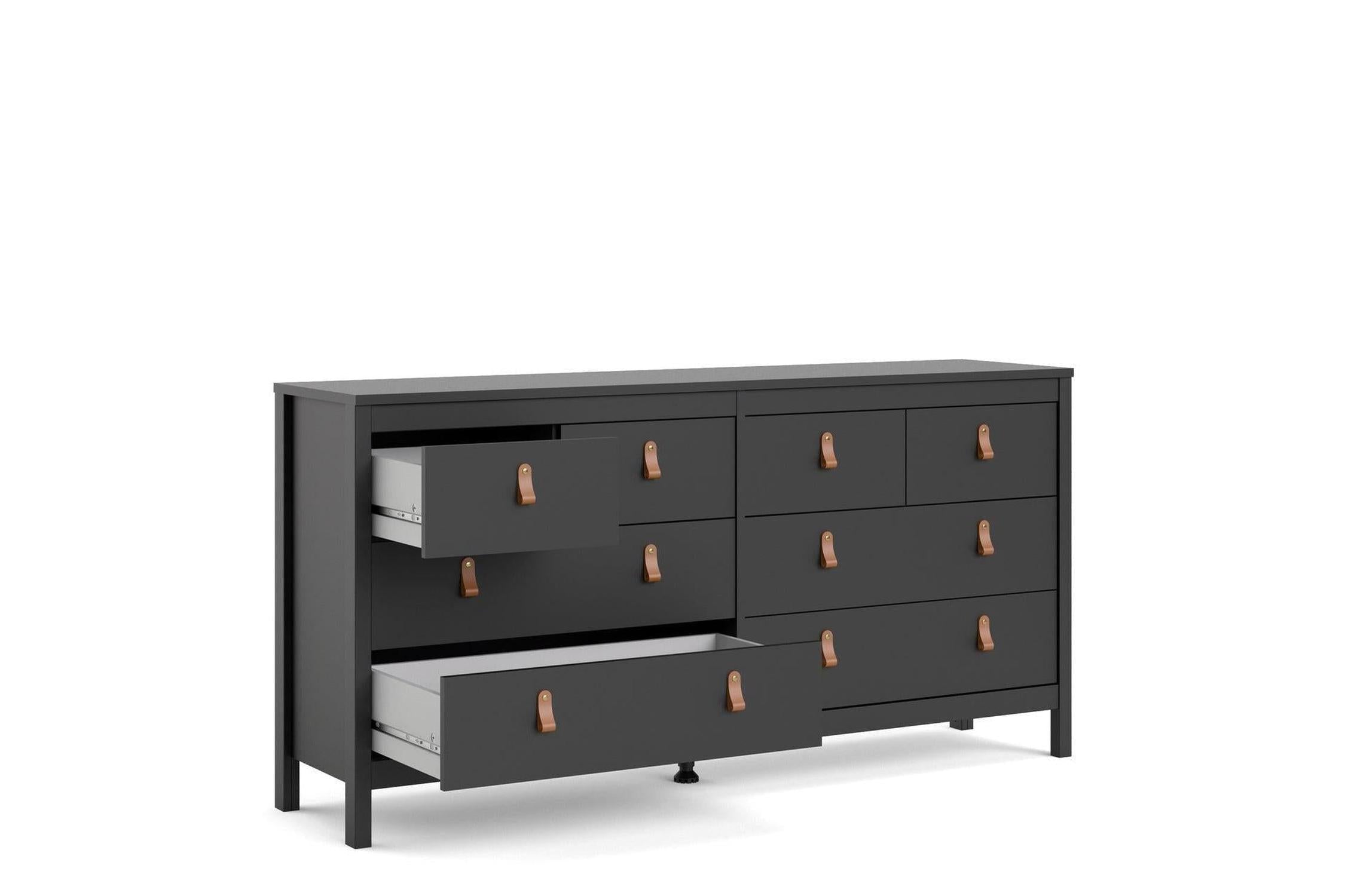 Barcelona 4+4 Chest of Drawers In Matt Black