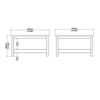 Barcelona Coffee table in White - Msofas LTD