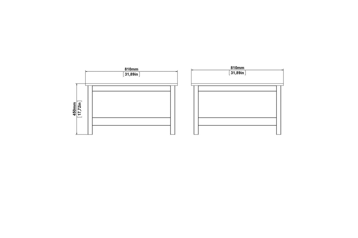 Barcelona Coffee Table In White