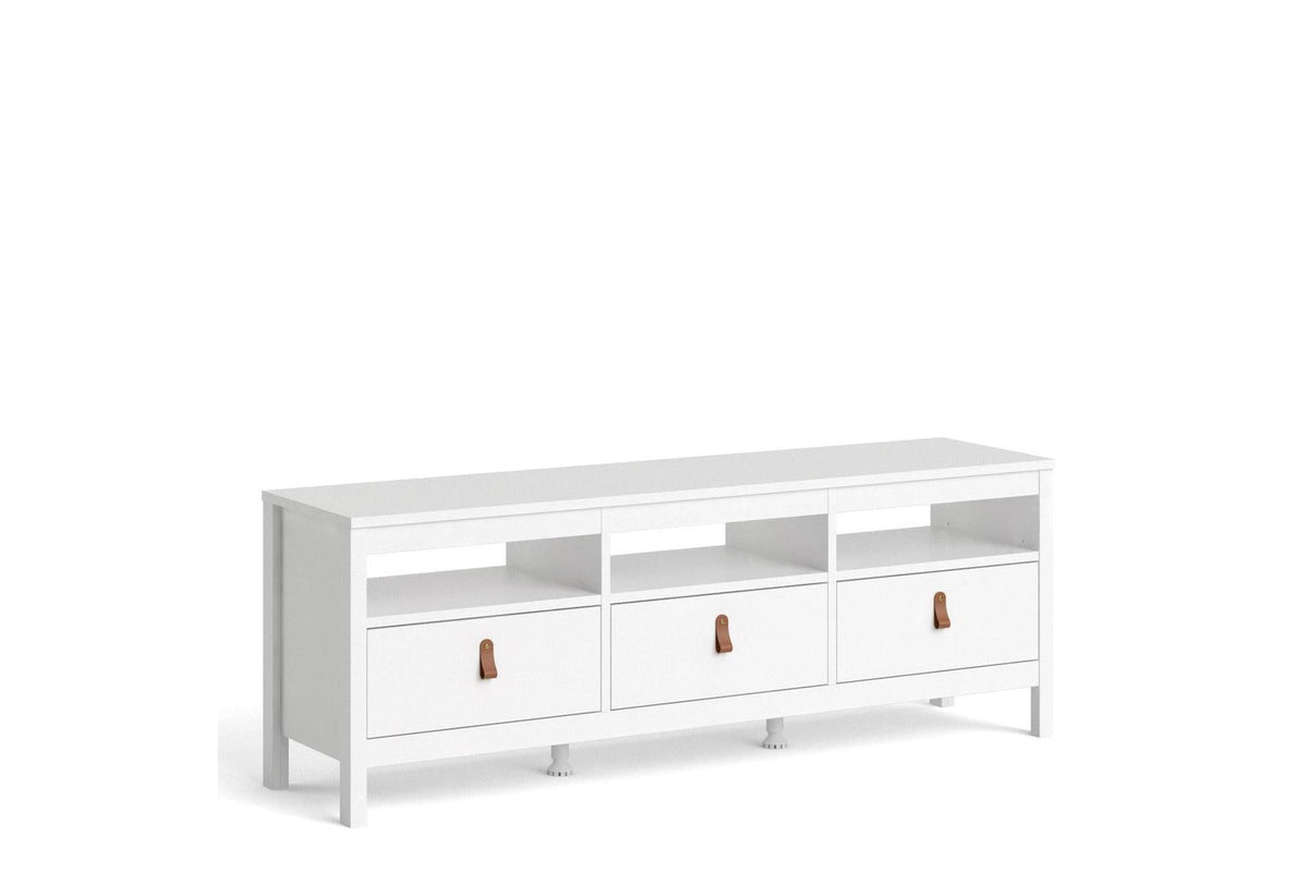 Barcelona Tv Unit 3 Drawers In White
