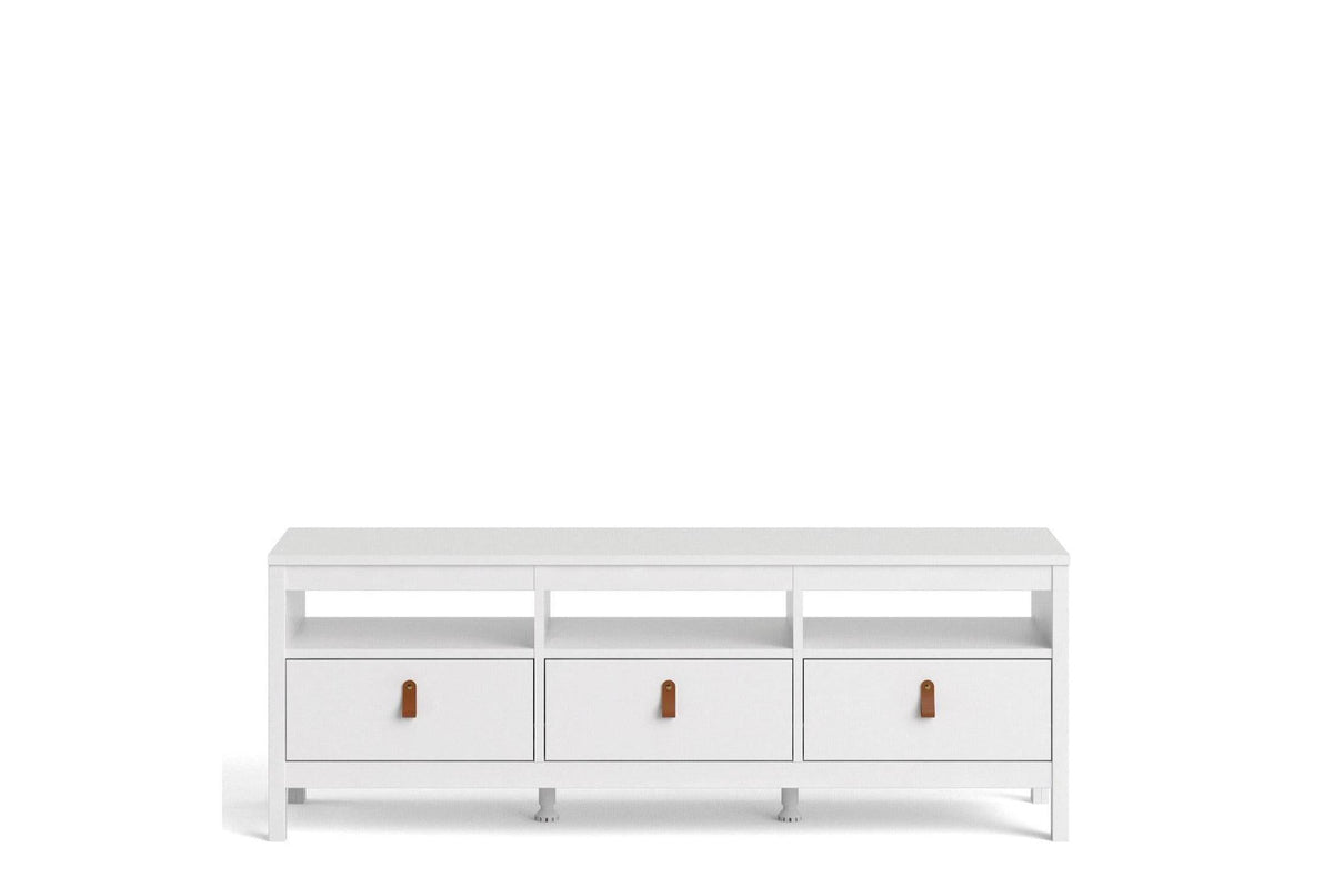 Barcelona Tv Unit 3 Drawers In White