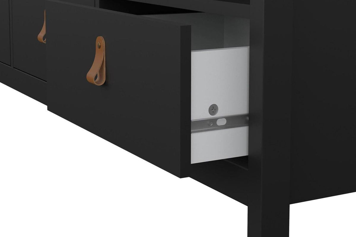 Barcelona Tv Unit 3 Drawers In Matt Black