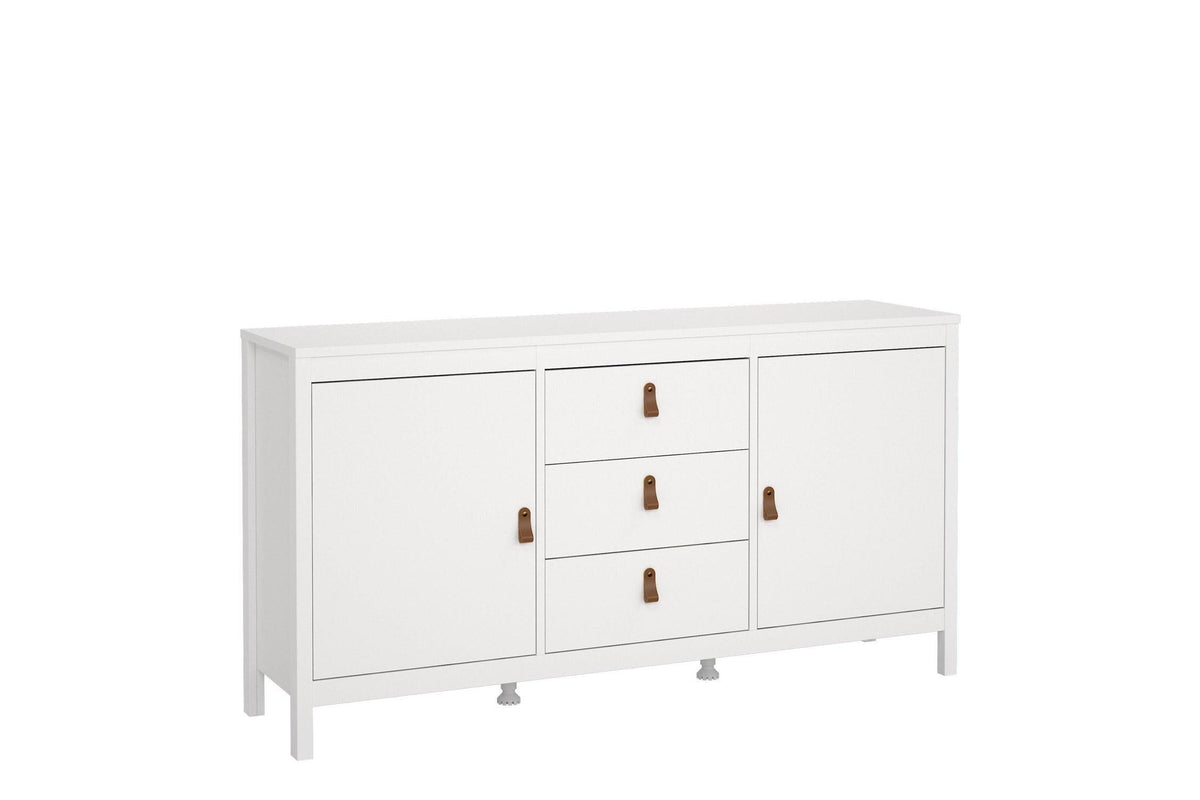 Barcelona Sideboard 2 Doors 3 Drawers In White