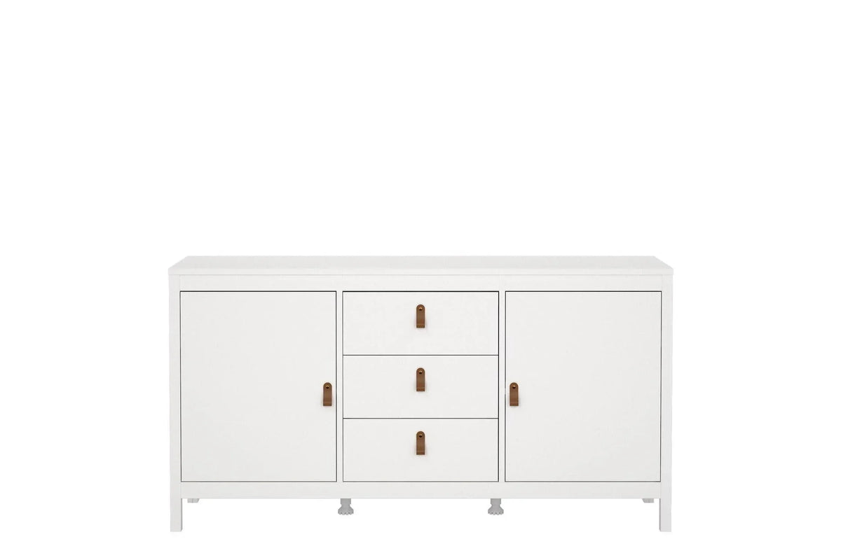 Barcelona Sideboard 2 Doors 3 Drawers In White