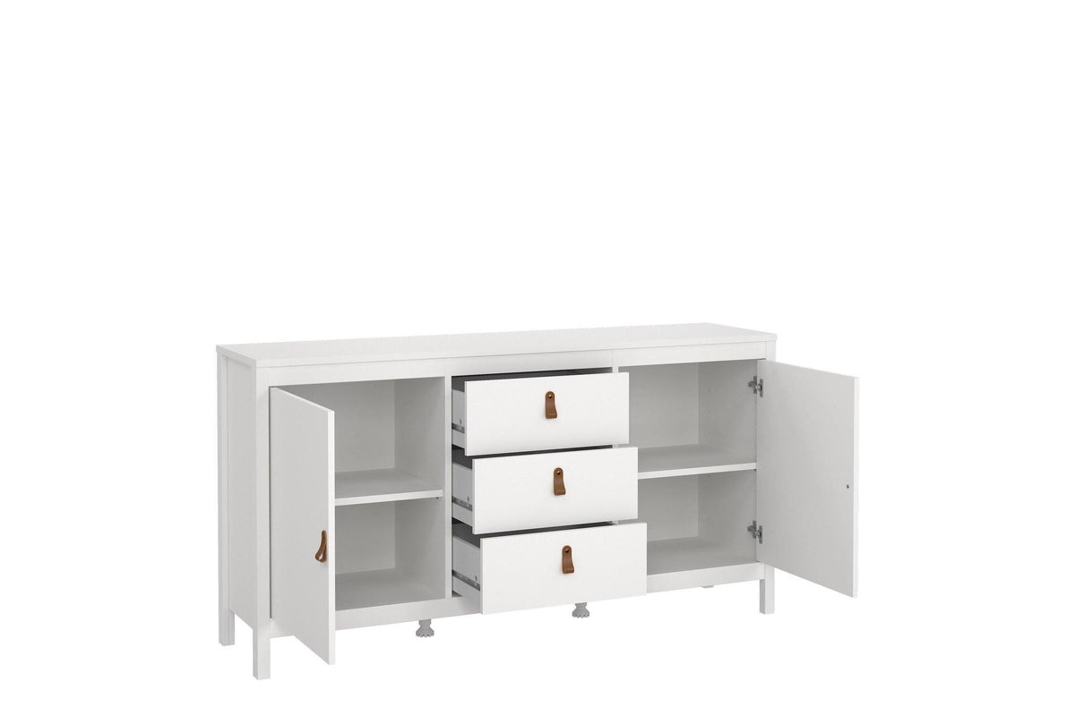 Barcelona Sideboard 2 Doors 3 Drawers In White