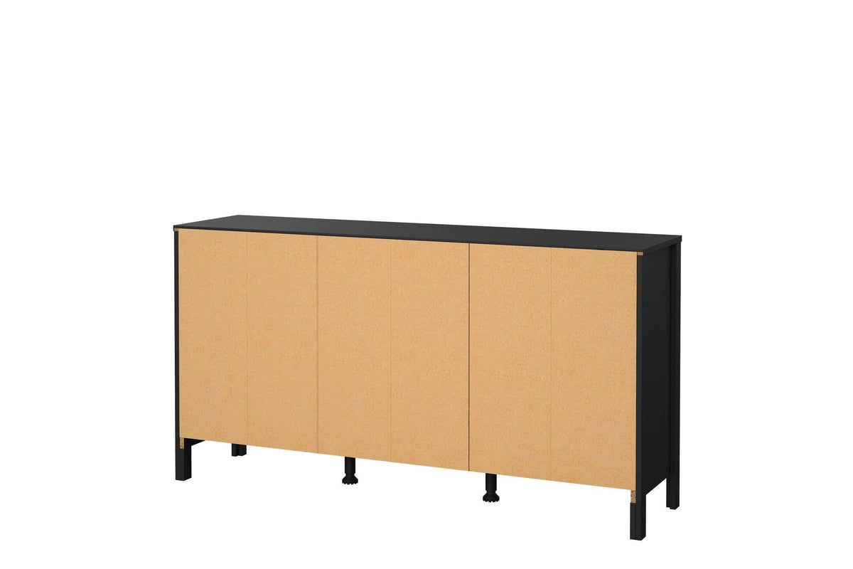 Barcelona Sideboard 2 Doors 3 Drawers In Matt Black