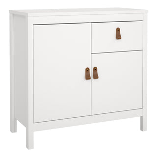 barcelona sideboard 2 doors 1 drawer in white