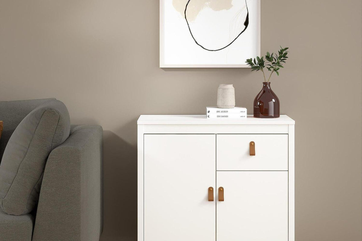 Barcelona Sideboard 2 Doors 1 Drawer In White