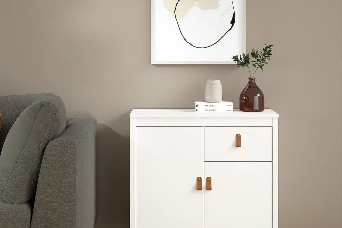 Barcelona Sideboard 2 Doors 1 Drawer In White