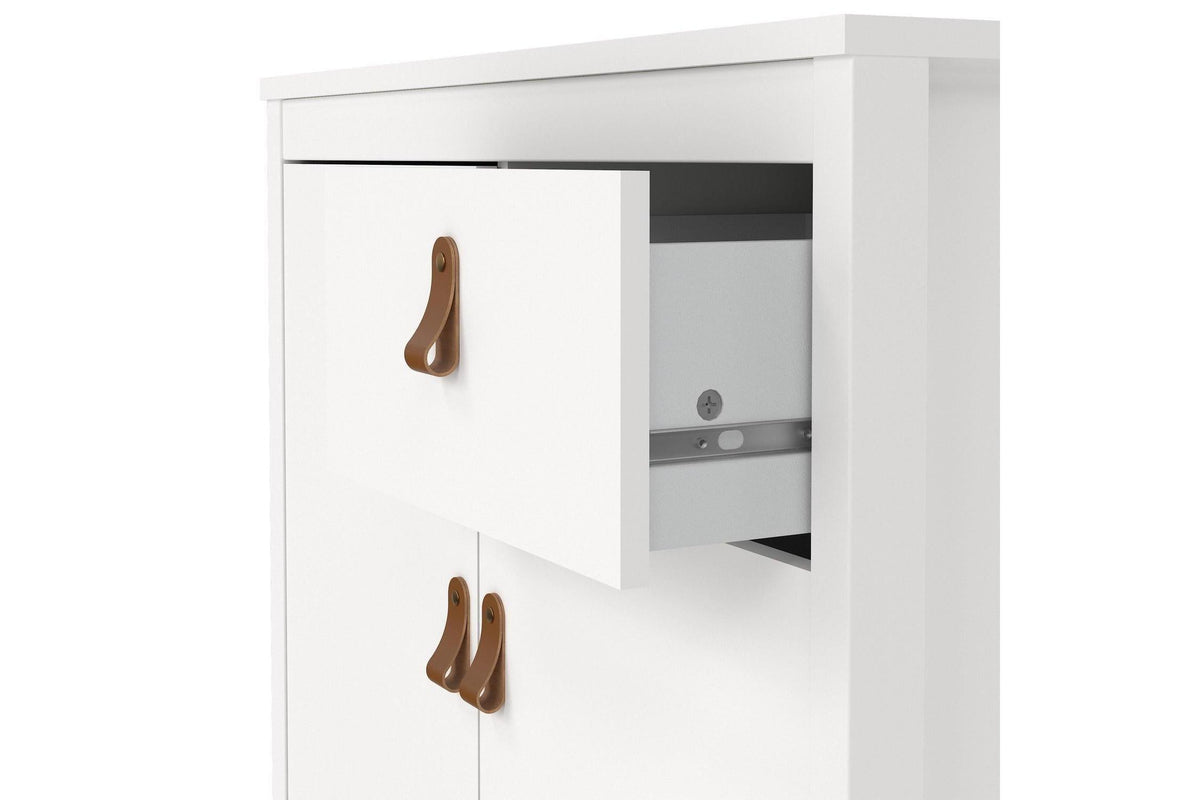 Barcelona Sideboard 2 Doors 1 Drawer In White