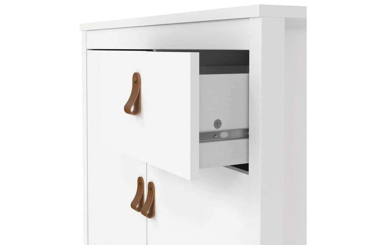 Barcelona Sideboard 2 Doors 1 Drawer In White