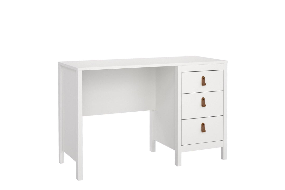 Barcelona Desk 3 Drawers In White