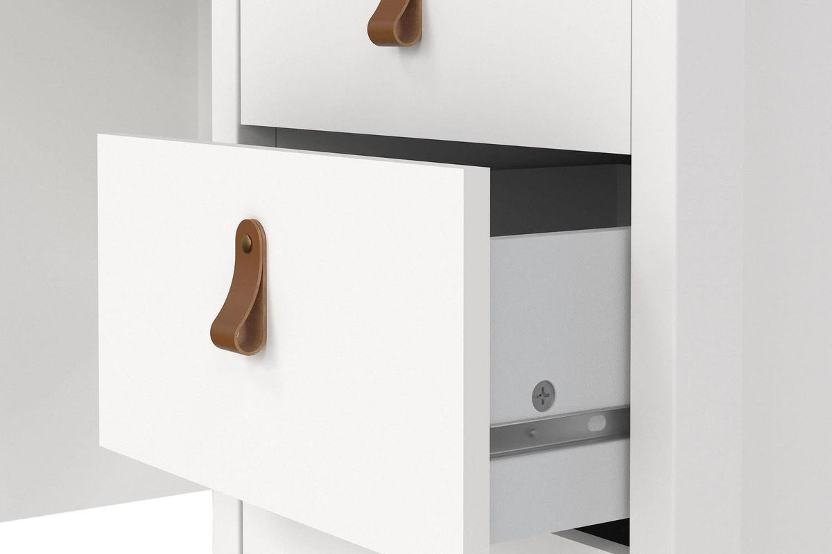Barcelona Desk 3 Drawers In White