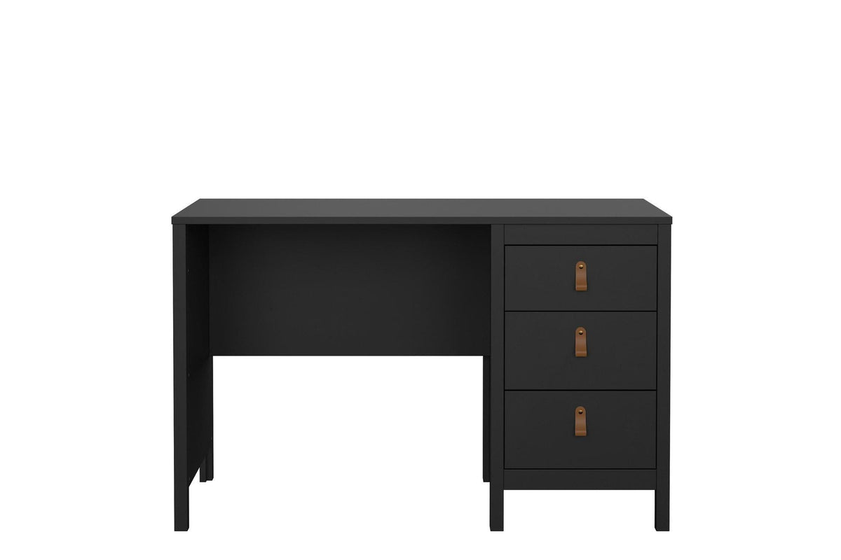 Barcelona Desk 3 Drawers In Matt Black