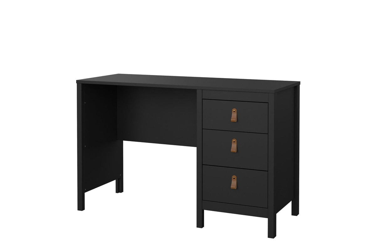 Barcelona Desk 3 Drawers In Matt Black